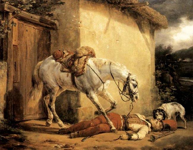 Claude-joseph Vernet The Wounded Trumpeter oil painting image